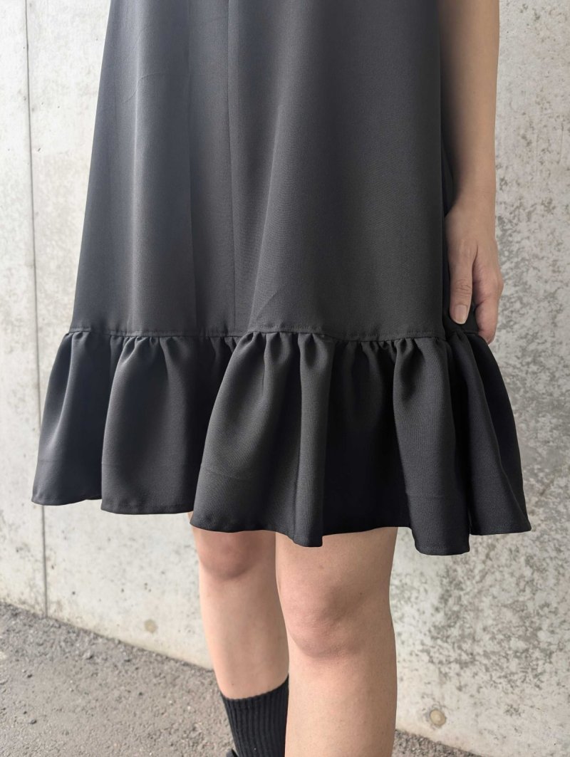 画像17: 【四季草花×丸に剣片喰紋】黒留袖ボレロ＆チョーカーネックドレス (17)