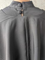 画像11: 【四季草花×丸に剣片喰紋】黒留袖ボレロ＆チョーカーネックドレス (11)