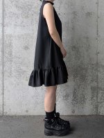 画像13: 【四季草花×丸に剣片喰紋】黒留袖ボレロ＆チョーカーネックドレス (13)