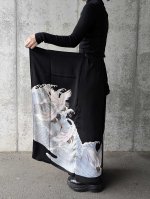画像11: 【飛鶴×荒波文】黒留袖ワイドラップパンツセットアップ (11)