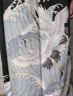 画像12: 【飛鶴×荒波文】黒留袖ワイドラップパンツセットアップ (12)