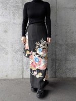 画像14: 【雲取り×刺繍華花】黒留袖スカート＆オーバースカート (14)