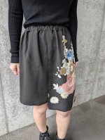 画像22: 【雲取り×刺繍華花】黒留袖スカート＆オーバースカート (22)