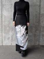 画像8: 【飛鶴×荒波文】黒留袖ワイドラップパンツセットアップ (8)