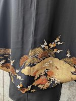 画像8: 【四季草花×雲×流水】黒留袖マーガレット (8)