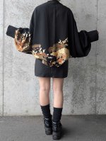 画像5: 【四季草花×雲×流水】黒留袖マーガレット (5)