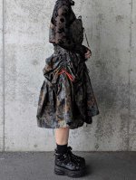 画像7: 【紅葉×蔦柄】紬シャンデリアスカート＆ビスチェ (7)