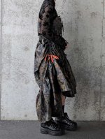 画像14: 【紅葉×蔦柄】紬シャンデリアスカート＆ビスチェ (14)