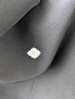 画像11: 【扇に金駒草花】黒留袖マーメイドラップスカートセットアップ (11)