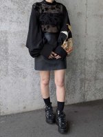 画像3: 【金飛鶴×流水に片輪車文様】黒留袖マーガレット (3)