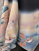 画像13: 【鴛鴦×松竹梅】落款付き黒留袖マーガレット (13)