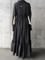 画像21: 【丸に三つ銀杏紋】黒紋付シャンデリアスカートセットアップ (21)