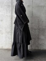 画像16: 【丸に三つ銀杏紋】黒紋付シャンデリアスカートセットアップ (16)