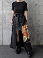 画像2: 【金彩牡丹】黒留袖オーバースカート - Directed Waist - (2)