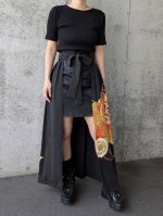 画像3: 【金彩牡丹】黒留袖オーバースカート - Directed Waist - (3)