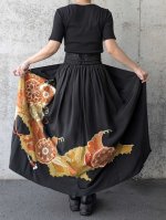 画像5: 【金彩牡丹】黒留袖オーバースカート - Directed Waist - (5)