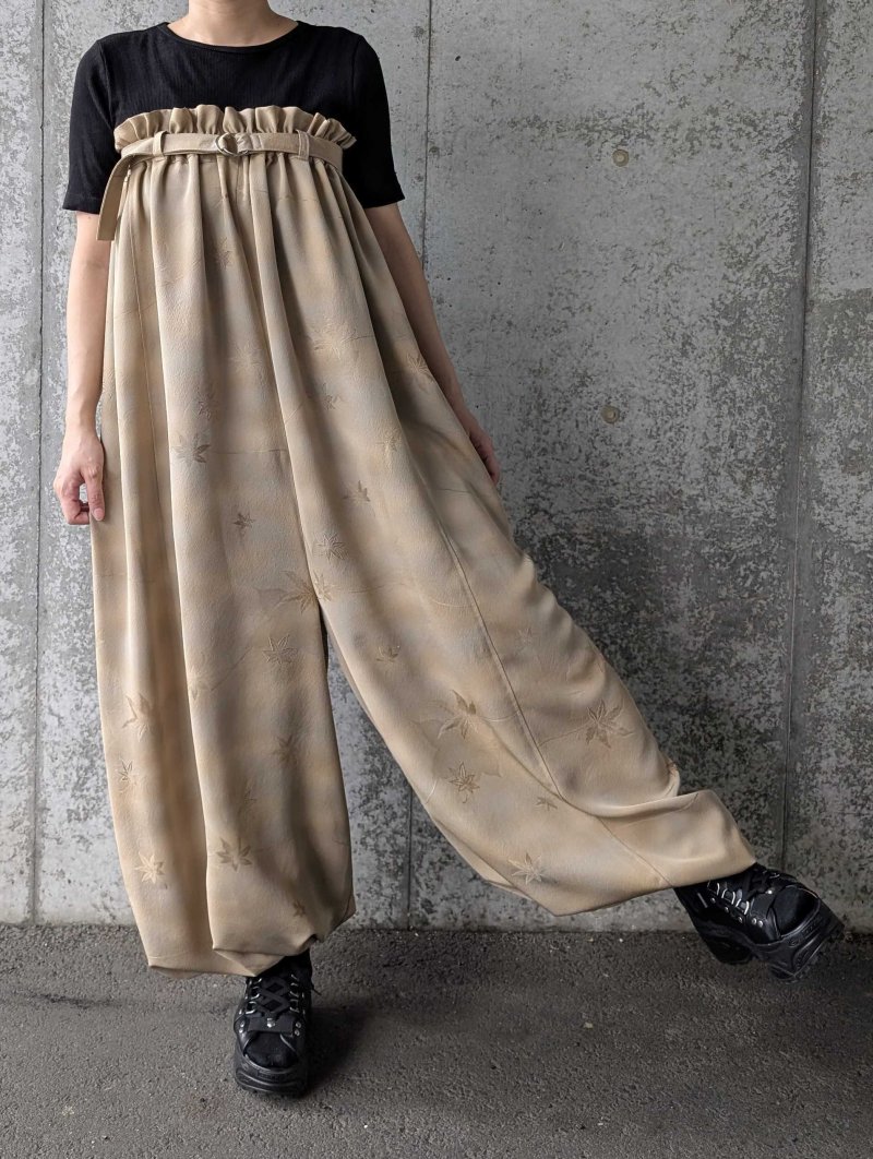 画像7: 【本日7/24(金)19時より販売START】【紅葉×ぼかし染】2wayバルーンサロペット (7)