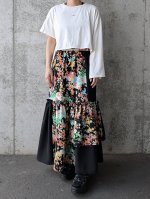 画像19: 【梅花文様】縮緬小紋フリルスカートセットアップ (19)