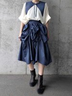画像1: 【幾何学小紋】シャンデリアスカート＆セーラーカラー (1)