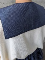 画像13: 【幾何学小紋】シャンデリアスカート＆セーラーカラー (13)