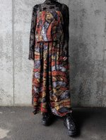画像7: 【幾何学文様】シャーリングキャミソール＆フレアスカート (7)