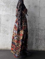 画像5: 【幾何学文様】シャーリングキャミソール＆フレアスカート (5)