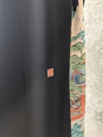 画像12: 【楼閣山水文様】黒留袖バックルベルトスカートセットアップ (12)