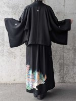 画像4: 【楼閣山水文様】黒留袖バックルベルトスカートセットアップ (4)