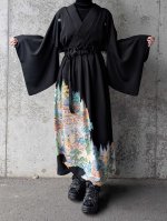 画像7: 【楼閣山水文様】黒留袖バックルベルトスカートセットアップ (7)