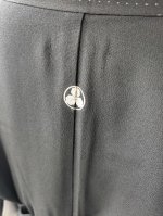 画像11: 【楼閣山水文様】黒留袖バックルベルトスカートセットアップ (11)