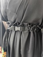 画像9: 【楼閣山水文様】黒留袖バックルベルトスカートセットアップ (9)