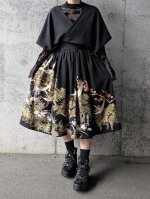 画像9: 【金駒飛鶴×庵木瓜紋】黒留袖無限wayワンピース (9)