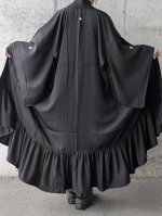 画像5: 【五三桐紋】黒紋付フリルガウン (5)