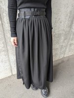 画像6: 【剣片喰紋】黒紋付オーバースカートセットアップ (6)