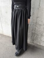 画像7: 【剣片喰紋】黒紋付オーバースカートセットアップ (7)