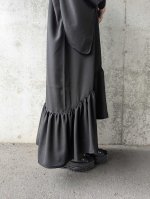 画像6: 【五三桐紋】黒紋付フリルガウン (6)