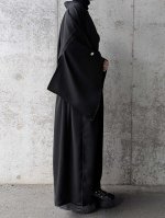 画像5: 【剣片喰紋】黒紋付オーバースカートセットアップ (5)
