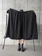 画像10: 【五三桐紋】黒紋付ラップスカートセットアップ (10)