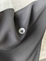 画像8: 【下がり藤紋】落款付き黒留袖オーバースカート＆リボンジャケットセットアップ (8)
