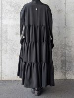 画像5: 【梅鉢紋】黒紋付ティアードコート (5)