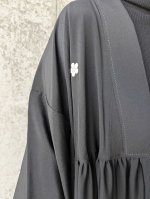 画像8: 【梅鉢紋】黒紋付ティアードコート (8)