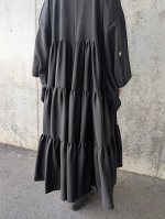 画像10: 【梅鉢紋】黒紋付ティアードコート (10)