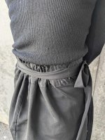 画像7: 【刺繍尾長鶏】黒留袖ラップスカート (7)